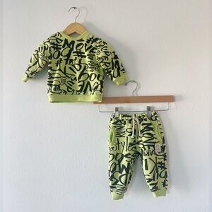 UP BABY | Graffiti Track Suit | 6-9 mos